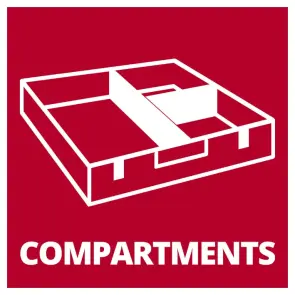 Набір пластикових відсіків для кейсу Einhell Plastic Compartments Set (4540012) №3