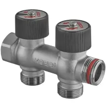 Коллектор вентильный без фитинга Koer KR.1128-2 - 3/4"x3/4"x3/4"x2 Ways (KR5871)