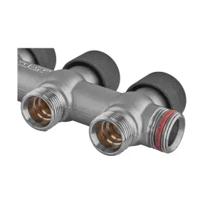 Коллектор вентильный без фитинга Koer KR.1128-2 - 3/4"x3/4"x3/4"x2 Ways (KR5871) №4