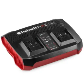 Пристрій зарядний на два акумулятора Einhell Power-X-Twincharger 4 A (4512161) №1