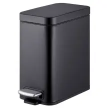 Відро для сміття з плавним закриттям прямокутне Mixxus Premium Quadro-TC0105 Black 5 л колір чорний (MI7061)