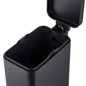 Відро для сміття з плавним закриттям прямокутне Mixxus Premium Quadro-TC0105 Black 5 л колір чорний (MI7061) №8