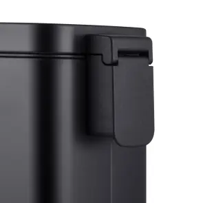 Відро для сміття з плавним закриттям прямокутне Mixxus Premium Quadro-TC0105 Black 5 л колір чорний (MI7061) №12