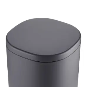 Відро для сміття з плавним закриттям овальне Mixxus Premium Olivary-TC0105 Graphite 5 л колір графіт (MI7063) №6