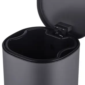 Відро для сміття з плавним закриттям овальне Mixxus Premium Olivary-TC0105 Graphite 5 л колір графіт (MI7063) №7