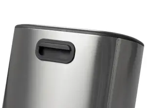 Відро для сміття з плавним закриттям овальне Mixxus Premium Diverse-TC0112 SS Color 12л колір наржавійка (MI7079) №3