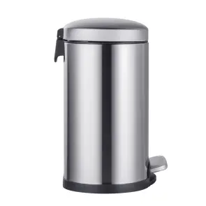 Відро для сміття з плавним закриттям овальне Mixxus Premium Topper-TC0205 SS Color 5л колір нержавійка (MI7059) №3