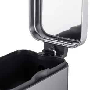 Відро для сміття з плавним закриттям прямокутне Mixxus Premium Quadro-TC0105 SS Color 5л колір нержавійка (MI7062) №10