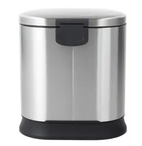 Відро для сміття з плавним закриттям овальне Mixxus Premium Strong-TC0105 SS Color 5л колір наржавійка (MI7080) №17