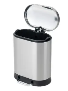 Відро для сміття з плавним закриттям овальне Mixxus Premium Strong-TC0105 SS Color 5л колір наржавійка (MI7080) №21