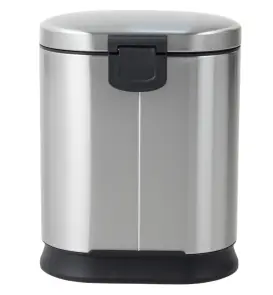 Відро для сміття з плавним закриттям овальне Mixxus Premium Strong-TC0120 SS Color 20л колір наржавійка (MI7081) №3