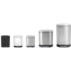 Відро для сміття з плавним закриттям овальне Mixxus Premium Strong-TC0120 SS Color 20л колір наржавійка (MI7081) №12