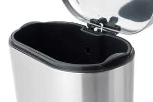 Відро для сміття з плавним закриттям овальне Mixxus Premium Strong-TC0120 SS Color 20л колір наржавійка (MI7081) №15