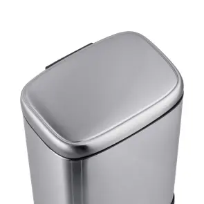 Відро для сміття з плавним закриттям прямокутне Mixxus Premium Style-TC0305 SS Color 5л колір нержавійка (MI7060) №3