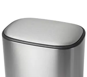 Відро для сміття з плавним закриттям овальне Mixxus Premium Diverse-TC0105 SS Color 5л колір наржавійка (MI7078) №11