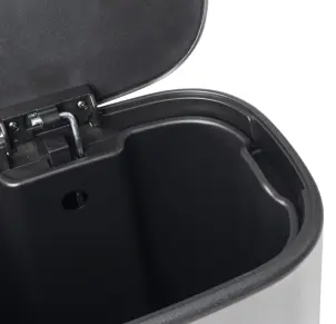 Відро для сміття з плавним закриттям овальне Mixxus Premium Diverse-TC0105 SS Color 5л колір наржавійка (MI7078) №14