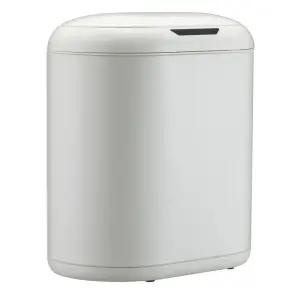 Відро для сміття сенсорне овальне Mixxus Premium Topper-TC0112 White 12л колір білий (MI7082) №1