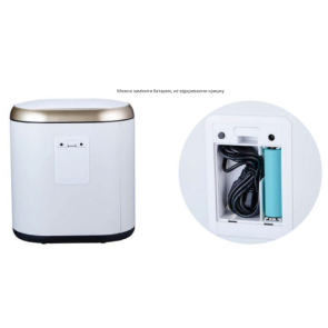 Відро для сміття сенсорне овальне Mixxus Premium Topper-TC0112 White 12л колір білий (MI7082) №12
