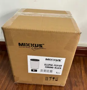 Відро для сміття сенсорне кругле Mixxus Premium Ellipse-TC0109 Chrome-Black 9л (хром-чорне) (MI7083) №8