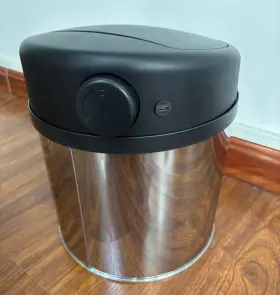 Відро для сміття сенсорне кругле Mixxus Premium Ellipse-TC0109 Chrome-Black 9л (хром-чорне) (MI7083) №17