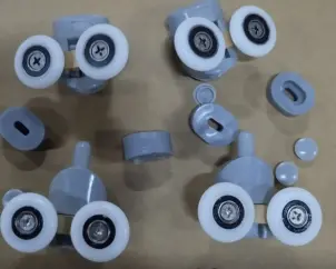 Комплект роликів для кабіни Mixxus Rollers SCP04-2x2 Graphite подвійний 2 вер.+2 ниж.(сірий) (MI8164) №2
