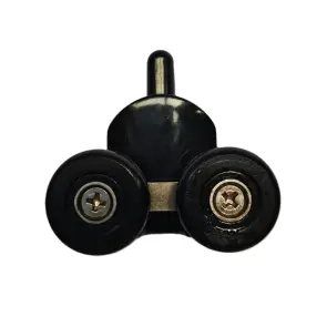 Ролики для душових кабін подвійні колеса MIXXUS PREMIUM ROLLERS SCP02-1 BLACK нижні (23mm для DIVERSE SC01,SC02,SD01) (MI7164) №1