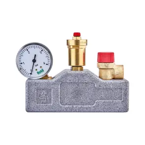 Група безпеки котла з ізоляцією Roho R2113-100 - 1" (3 бар) (RO0221) №1