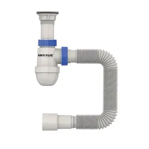 Сифон для умивальника Mixxus SU-06-A 1 1/2"x40 з пластиковим випуском (MI8183) №1
