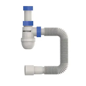 Сифон для умывальника Mixxus SU-05-A 1 1/2"x40 без выпуска 40*40/50 (MI8182) №1