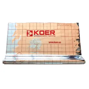 Плівка тепловідбивна металізована з розміткою Koer (рулон 50 м) (KR2868) №1