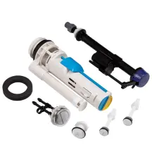 Комплект арматури Mixxus Premium BUTTON-1803-1/2" спускна 2-х кнопочна+наповнювальна з нижн.підкл., пласт.різьб.1/2" (MP6721)