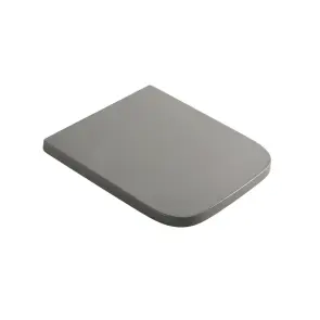 Сидіння-кришка для унітазу Mixxus Premium SEAT COVER QUADRO-2004 GRAY 425х358х32mm дюропласт (MP6686) №1
