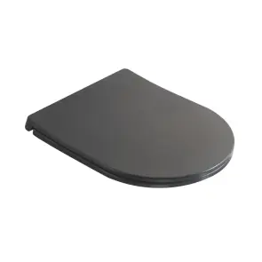 Сидіння-кришка для унітазу Mixxus Premium SEAT COVER ELLIPSE-TOPPER-2002 GRAY 425х360х25mm дюропласт (MP6684) №1