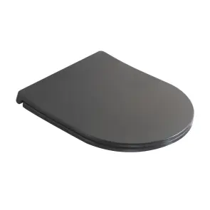 Сидіння-кришка для унітазу Mixxus Premium SEAT COVER ELLIPSE-2005 GRAY 445х360х37mm дюропласт (MP6685) №1