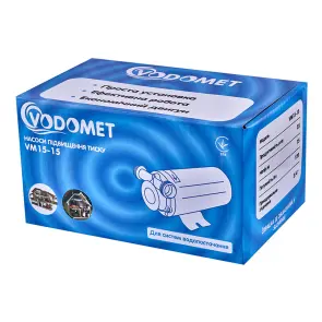 Насос підвищення тиску Vodomet VM15-15 Н=15М, Q=1,5кбМ, P=120Вт (корпус - нерж) (VO4206) №8