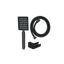 Душевой набор Mixxus Shower SET-02.SUS Black (шланг, лейка, кронштейн) из нерж. стали (MI6159)