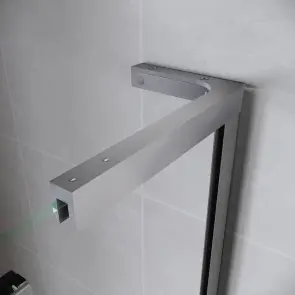 Дверь в нишу Walk-In раздвижная Koer SR SD07-120x200-L-TR-01 прозрачное стекло Easy Clean 8мм Хром (KR5686) №6
