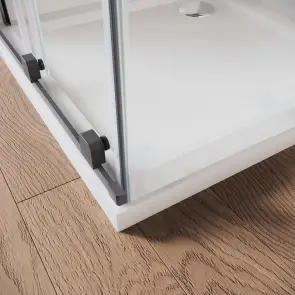 Дверь в нишу Walk-In раздвижная Koer SR SD07-120x200-L-TR-07 прозрачное стекло Easy Clean 8мм Графит (KR5688) №2