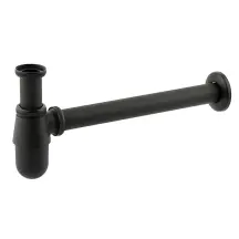 Сифон для раковины Champion SIPHON-01 BLACK без выпуска (под донный клапан) без ревизии (Цвет черный) 1 1/4'' (AC3573)