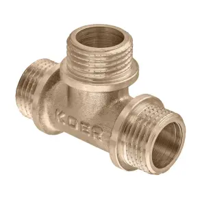 Тройник Koer KF.T06M.WN - 1/2'' MMM без никеля (MX1528) №1