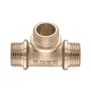 Тройник Koer KF.T06M.WN - 1/2'' MMM без никеля (MX1528) №2