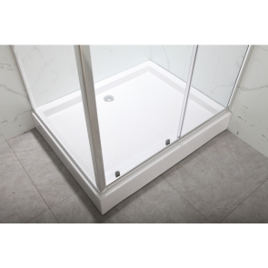 Душевая кабина с низким поддоном MIXXUS HARD SCT01-100x80x198-TR CHROME прозрачное стекло 5мм NEW (в 2 ящ) (MI8367) №9