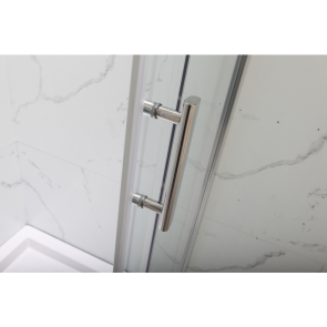 Душевая кабина без поддона MIXXUS HARD SC01-120x80x185-TR CHROME прозрачное стекло 5мм NEW (MI8369) №2