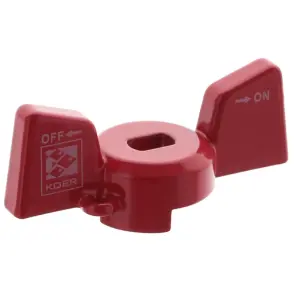 Ручка метелик KOER для крана кульового 1/2'' алюмінієва (KR3016) №1