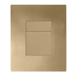 Панель змиву пластикова Koer KT-0607-12 157x198x3mm, кнопка квадратна (колір матове золото) (KR5715) №3