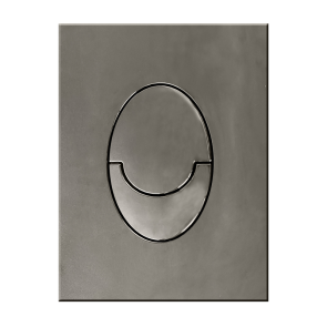 Панель смыва пластиковая Koer KT-0606-07 157x198x3mm, закругленная кнопка (цвет графит) (KR5712) №4