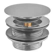 Донный клапан для ванны Zerix BV-08 1 1/2'' автоматический СLICK-СLACK (Цвет хром) (ZX6025)