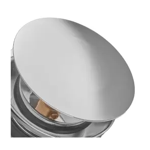 Донний клапан для ванни Zerix BV-08 1 1/2'' автоматичний СLICK-СLACK (Колір хром) (ZX6025) №5