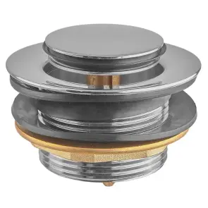 Донный клапан для ванны Koer PW-06-01 1 1/2'' автоматический СLICK-СLACK (Цвет хром) (KR5799) №1