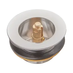 Донный клапан для ванны Koer PW-06-01 1 1/2'' автоматический СLICK-СLACK (Цвет хром) (KR5799) №3